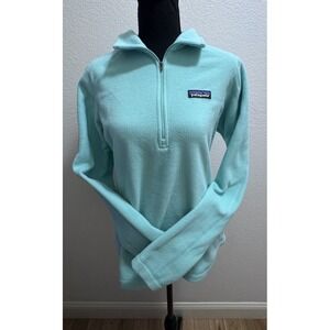 Patagonia Micro D 1/4 Zip Mint Green Women's Size Medium Fleece Pullover